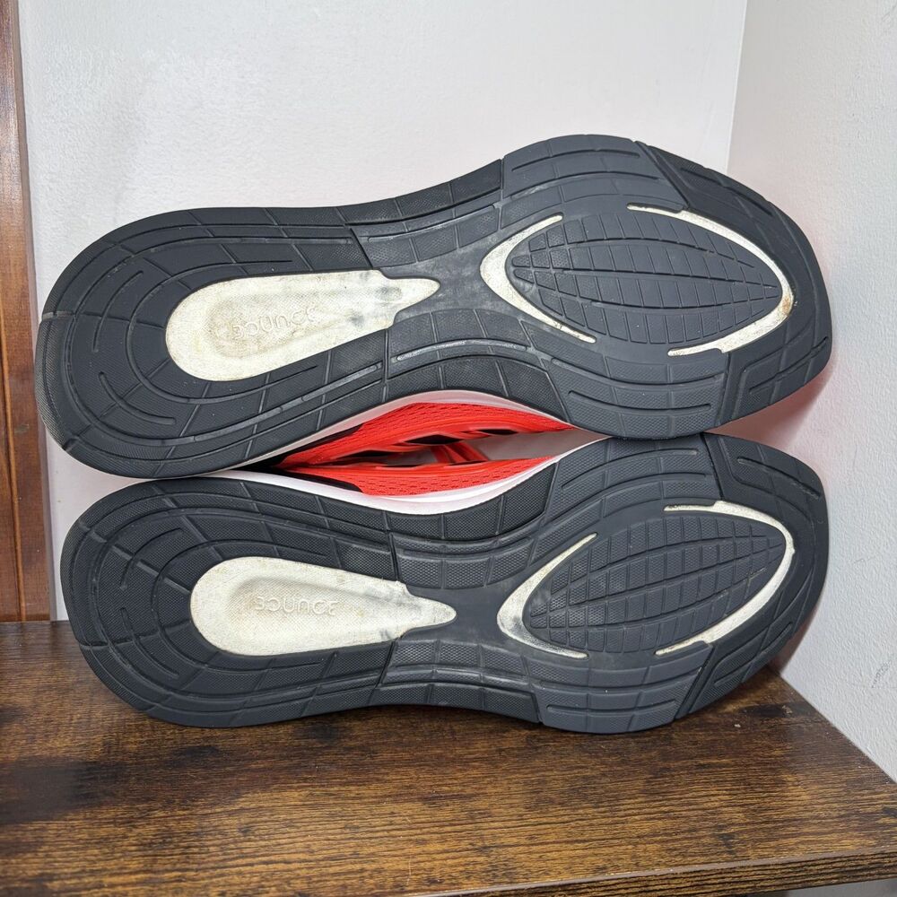 Adidas EQ21 Run H00516 Solar Red Black Bounce Running Shoes Mens 10 - Picture 5 of 6